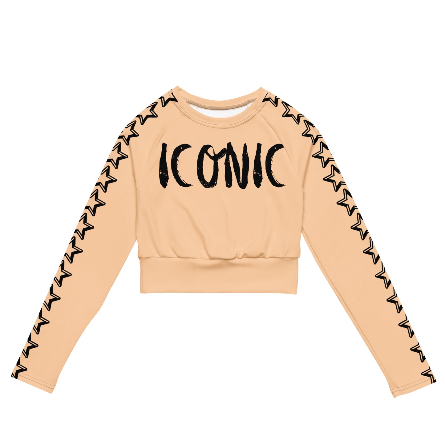 ICONIC recycled long-sleeve crop top