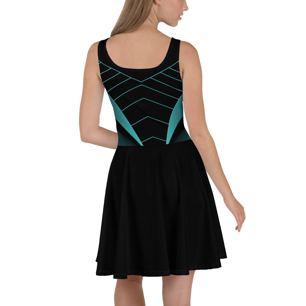 Geometric Skater Dress