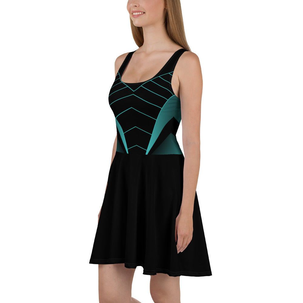 Geometric Skater Dress