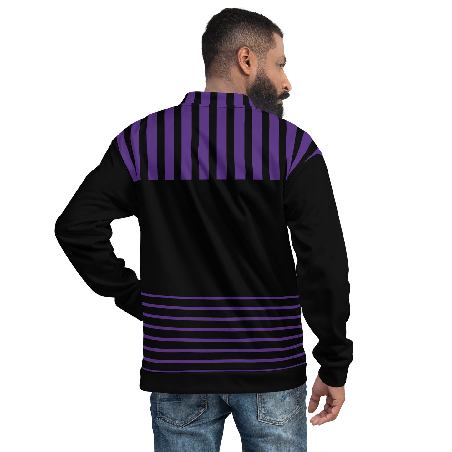 Bomber Jacket (purple/black)