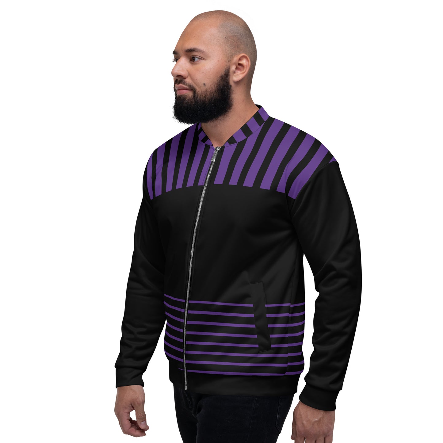 Bomber Jacket (purple/black)