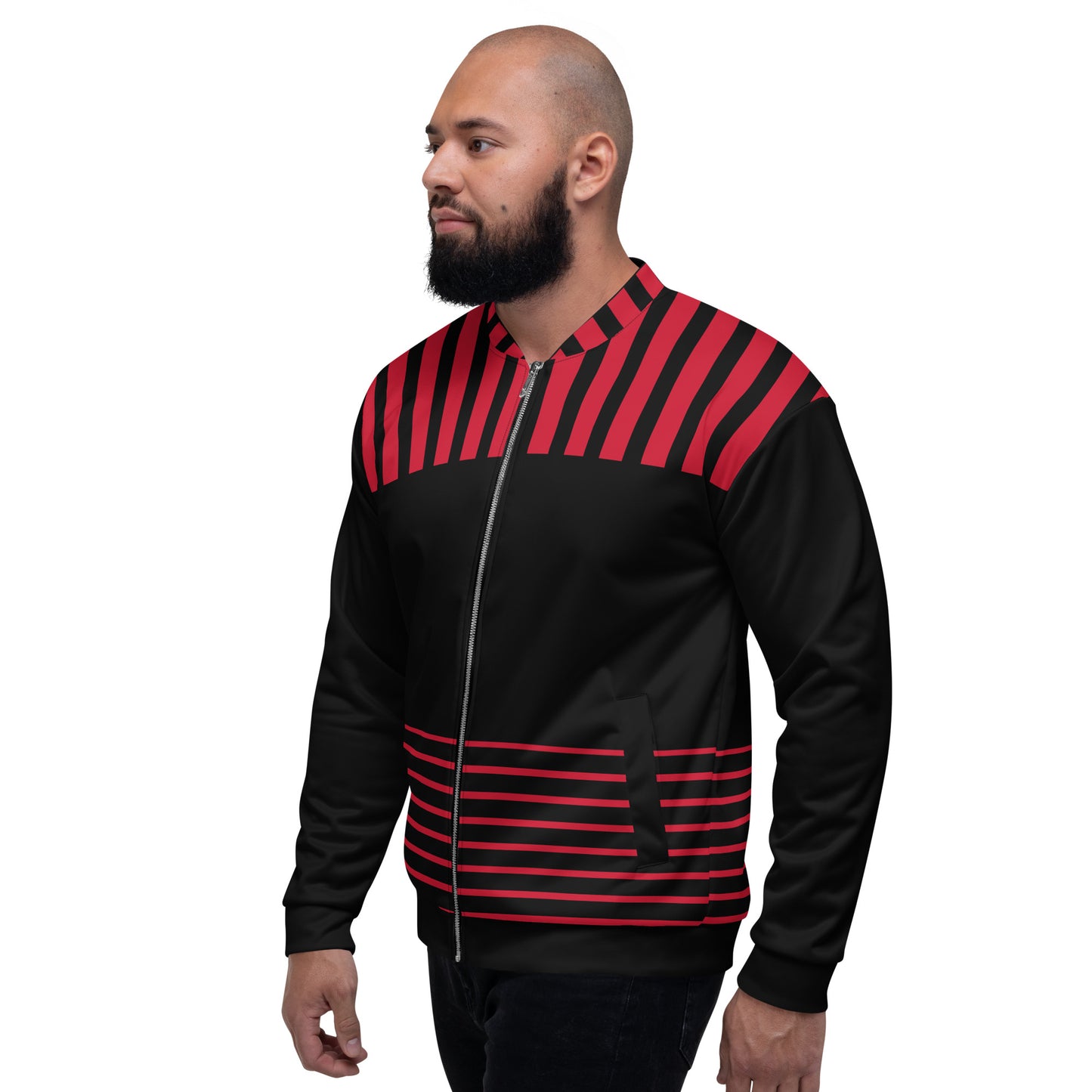 Bomber Jacket (red/black)