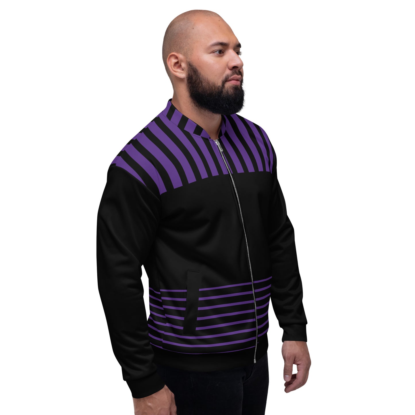 Bomber Jacket (purple/black)