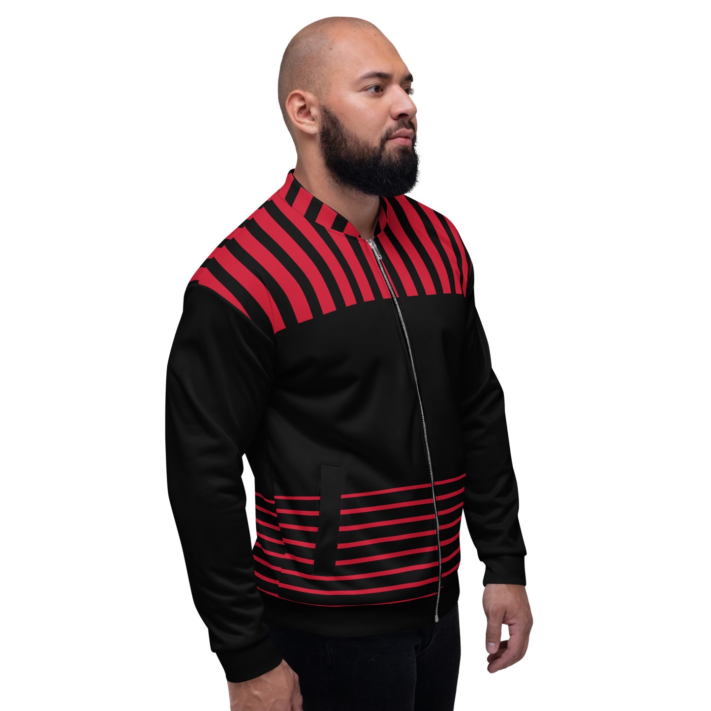 Bomber Jacket (red/black)