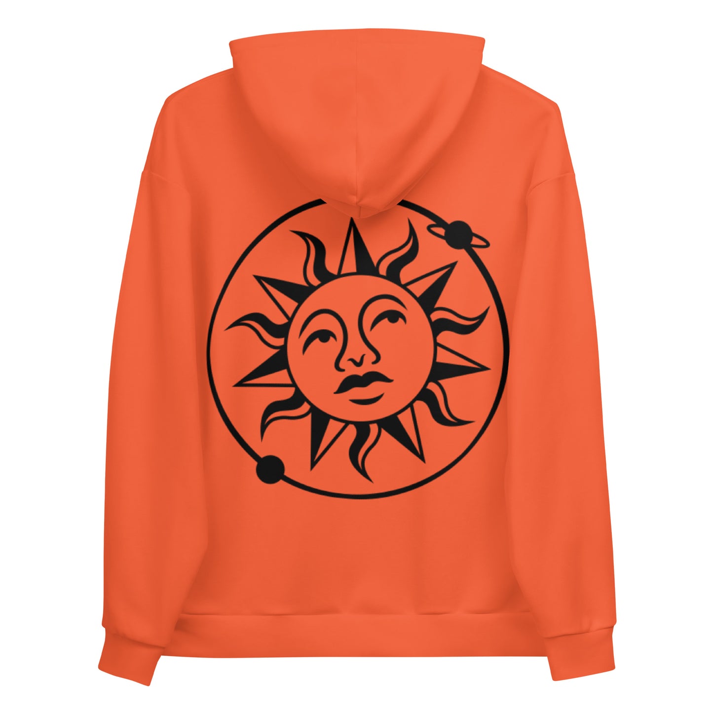 Orange orbiting sun Hoodie