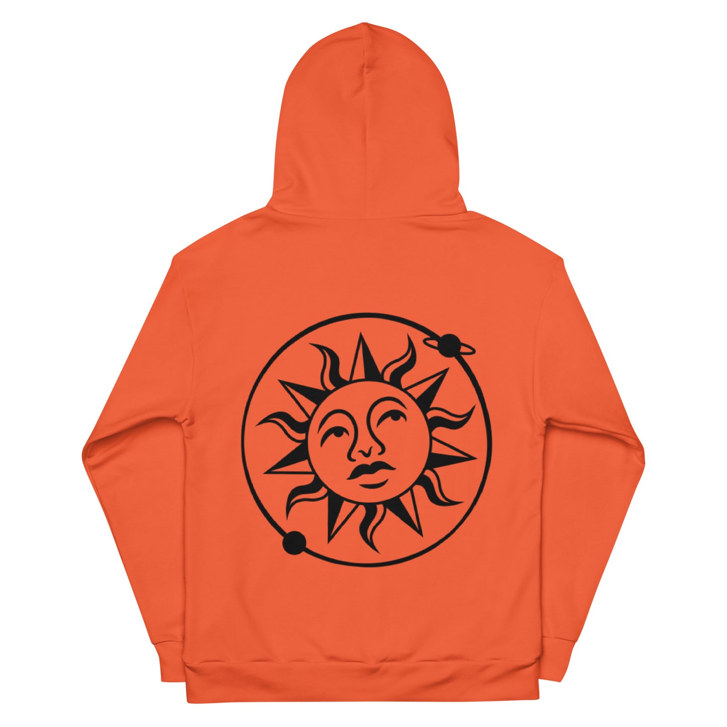 Orange orbiting sun Hoodie