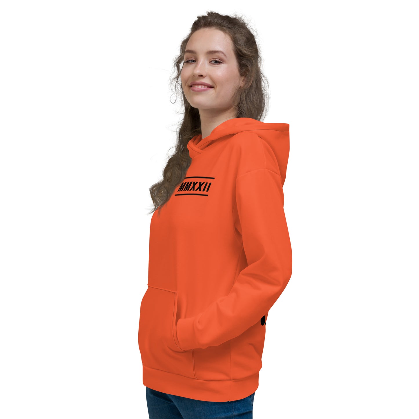 Orange orbiting sun Hoodie