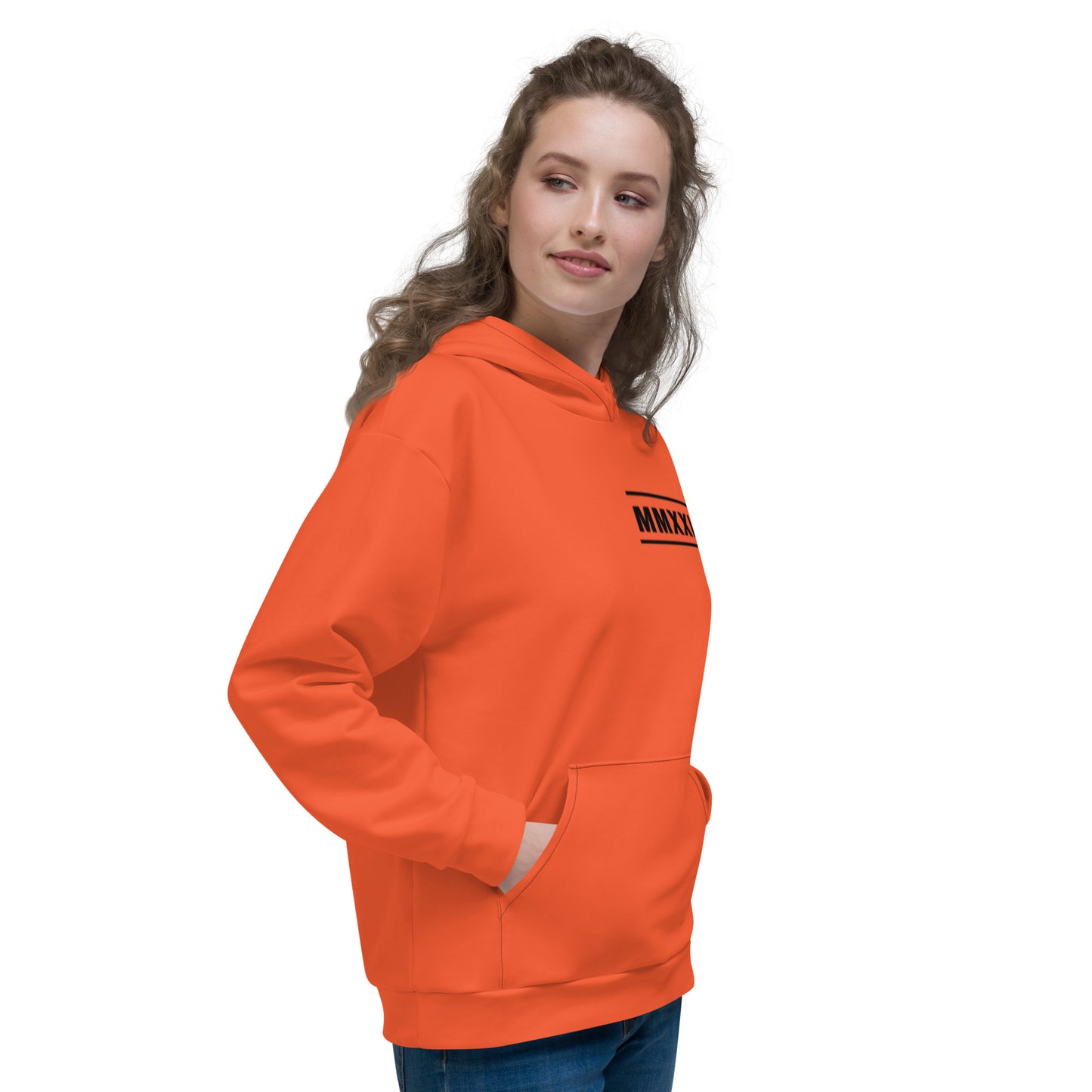 Orange orbiting sun Hoodie