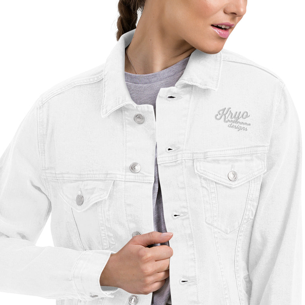 White denim jacket