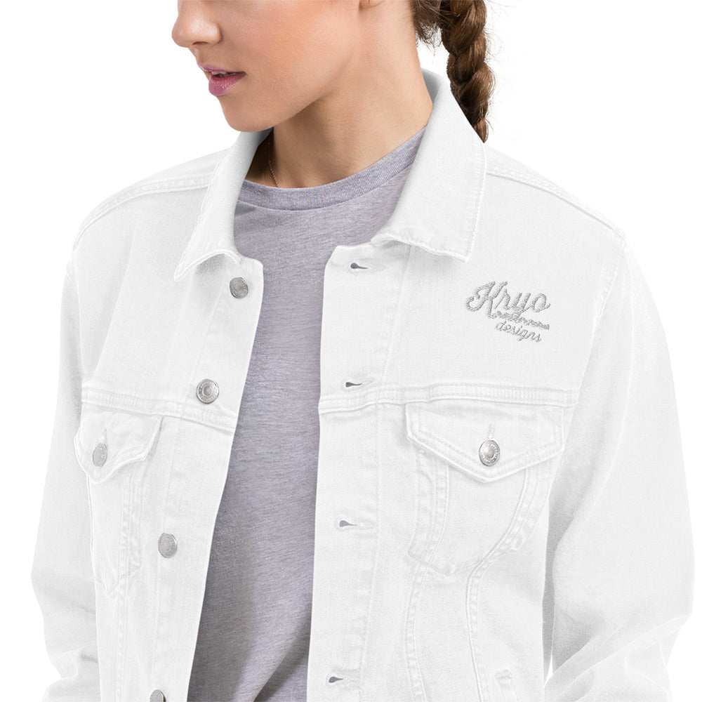 White denim jacket